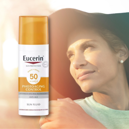 La protection solaire visage Eucerin Photoaging Control pour les peaux vieillissantes