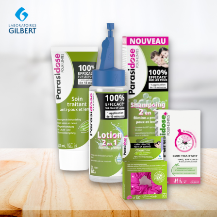 Les produits de la gamme Parasidose de Gilbert