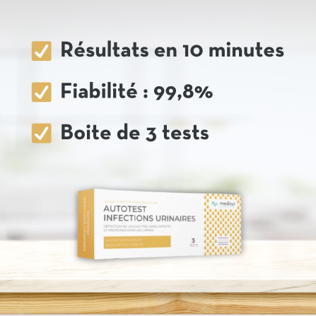 Retrouvez les autotests Medisur pour le dépistage des infections urinaires sur Pharmazon.fr