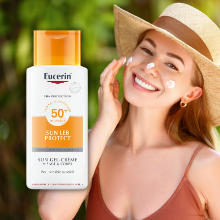 La protection solaire Leb Protect Eucerin pour les peaux allergiques