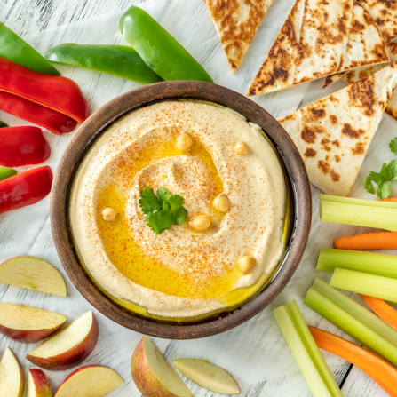 Préparation à base de pois chiches : le houmous