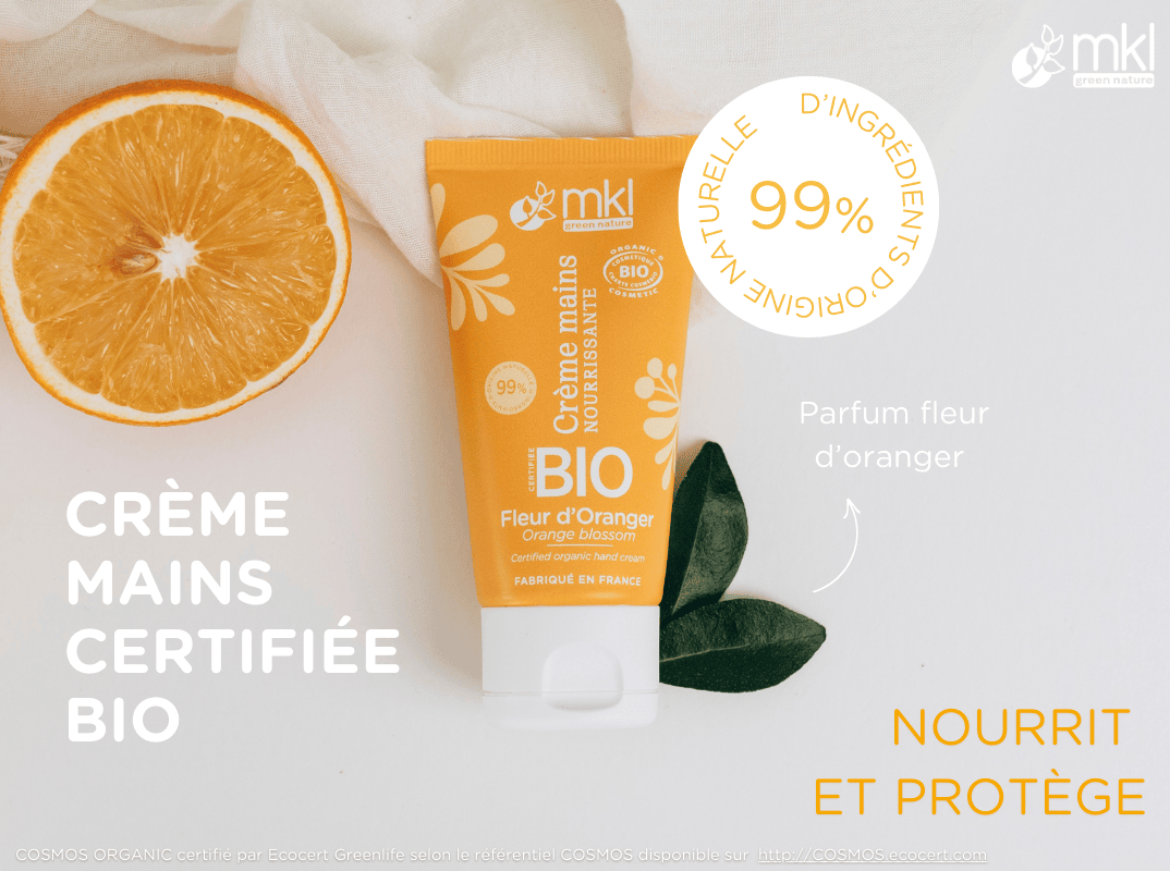 crème mains certifiée bio par MKL 
