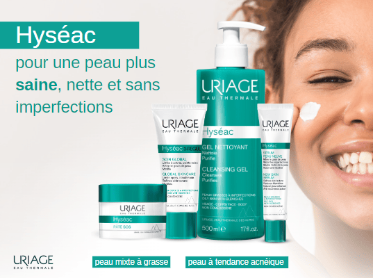 Hyséac, la gamme anti-imperfections d'Uriage 
