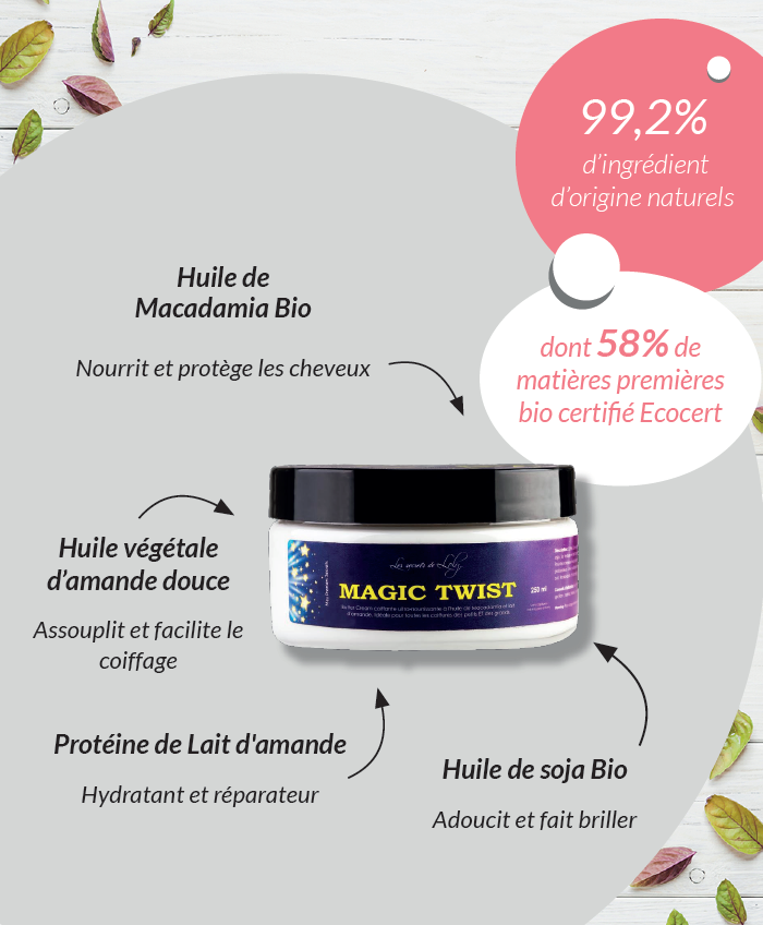 La MAGIC TWIST est une butter cream riche en huile donc ultra nourrissante.