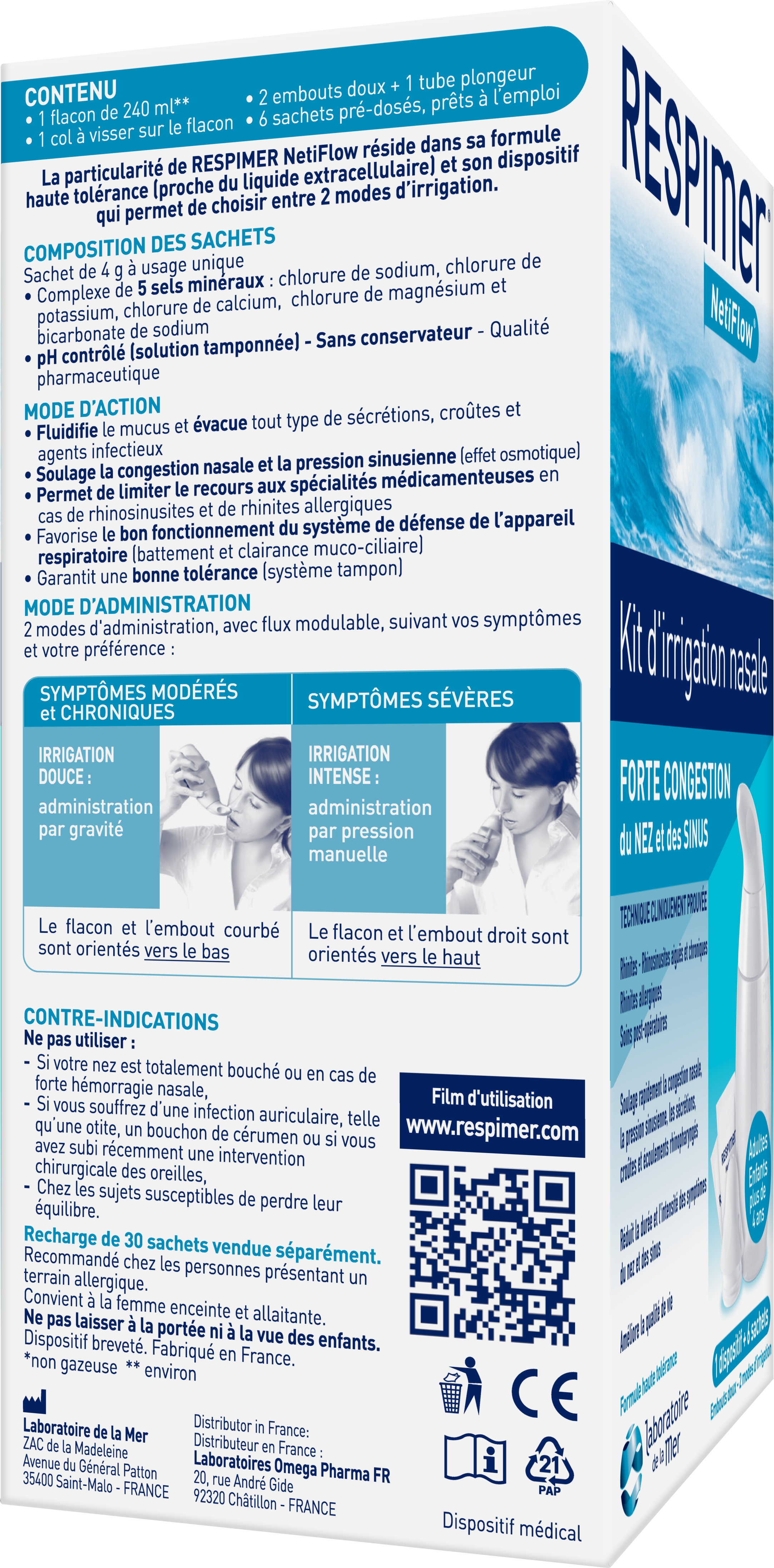 Eau de mer Hygiène du nez isotonique 125 ml - Pharmazon