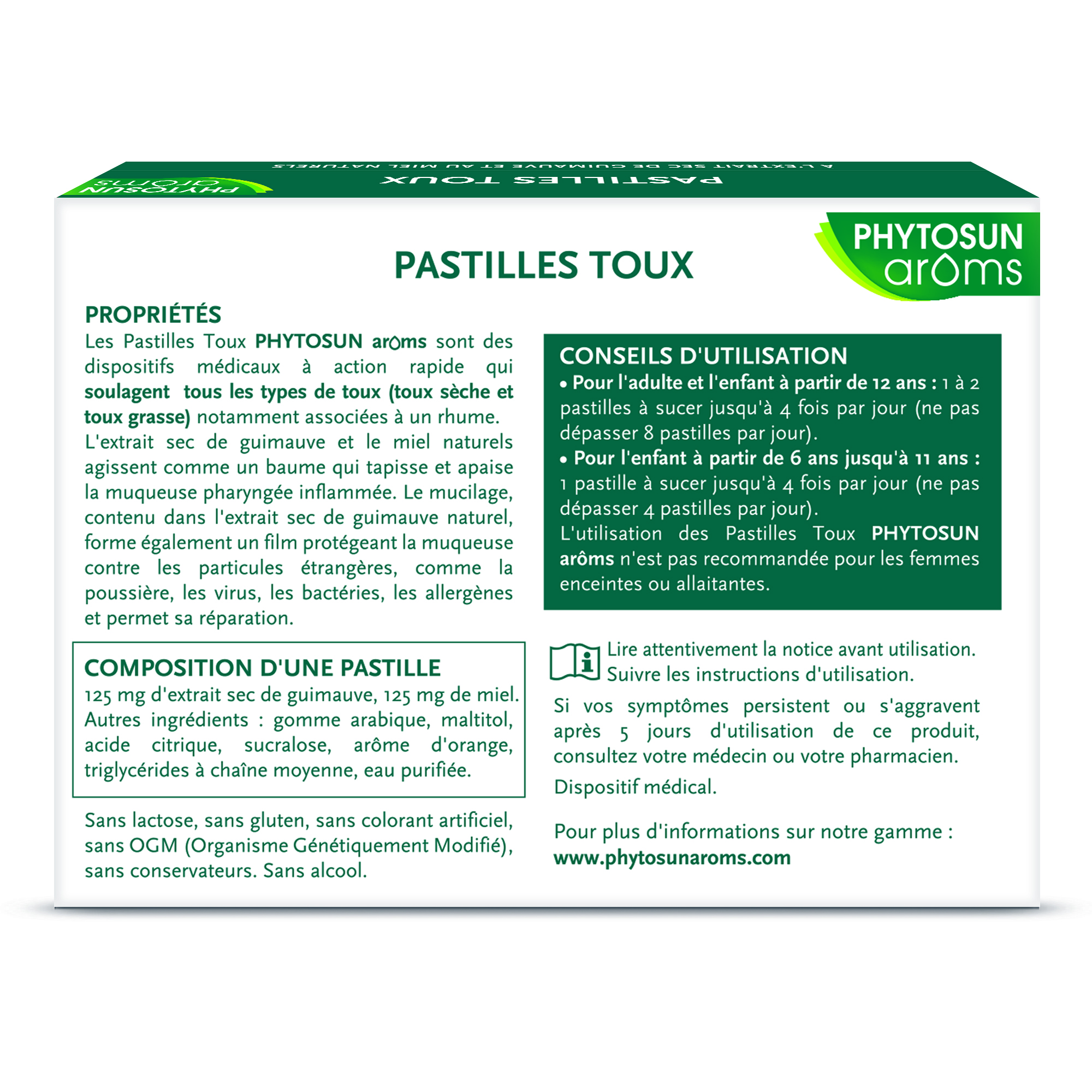 Boite de 20 Pastilles toux - Pharmazon