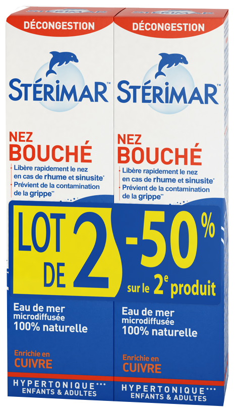 Stérimar Nez bouché - 2x100ml - Pharmacie en ligne