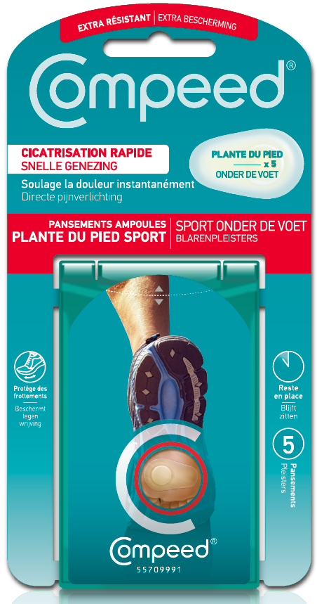 Pansement ampoule plante du pied sport boite de 5 - Pharmazon
