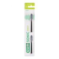 Boite de 2 Recharges Brosse à dents Souples Noires