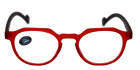 FALUN Lunettes +1.00 rouge/noir