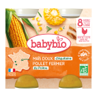 Maïs doux d'Aquitaine & poulet fermier de France - 2 pots de 200g