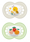 6+ mois "classique" silicone x2 (coloris aléatoire)
