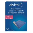 Pansements super absorbants stériles non adhésifs 15x20cm Boite de 10