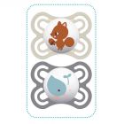 Perfect 2-6+ mois décor silicone Boite de 2 (coloris aléatoire)