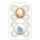 Perfect naissance 0-2+ mois décor silicone boite de 2 coloris aléatoire