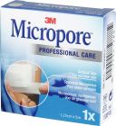 microporeux 5m x 1.25cm blanc