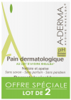 Pain dermatologique au lait d'avoine Lot de 2 x 100g