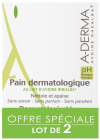 pain dermato lait d'avoine lot de 2 100g