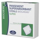 Superabsorbant stérile SUPER 12,5cm x 12,5cm - Boite de 10