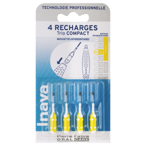 Recharge jaune 2 étroit 1mm - Boite de 4