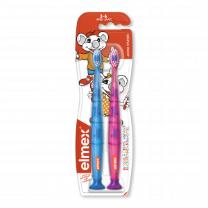 Brosse à dents anti-caries 3-6 ans lot de 2