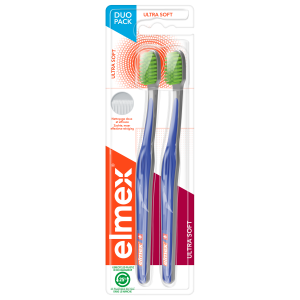 Brosse à dents anti-caries Ultrasoft ultra souple lot de 2