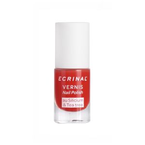 Vernis silicium+tea tree rouge corail - Flacon 5ml