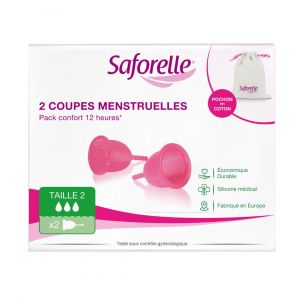 Coupes menstruelles Taille 2 Boite de 2