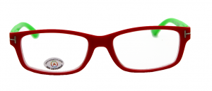 D Lunettes +1.00 vert/rouge