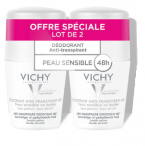 2 roll-on anti-transpirant peau sensible 2x50ml