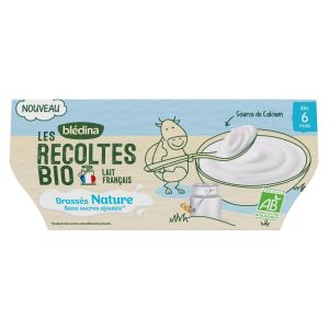 France Bébé Nutrition Brassés Yaourt Pomme Poire Bio 4 x 100g