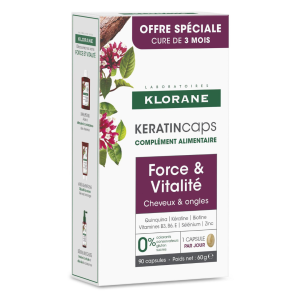 Force et vitalité cheveux et ongles - Boite de 90 capsules