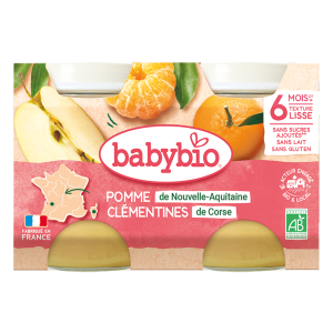 Pomme de Nouvelle-Aquitaine et Clémentines de Corse 2x130g