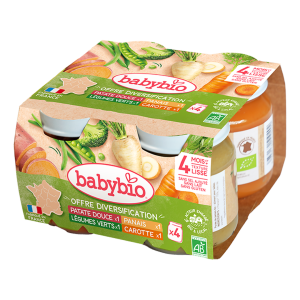 Multipack Mes 1ers légumes de nos régions 4x130g