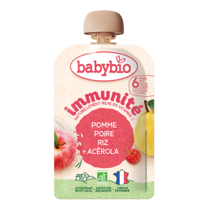 Immunité pomme poire riz - Gourde de 100g