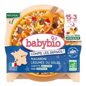 Bonne nuit macaroni légumes du soleil​ - Assiette 200g