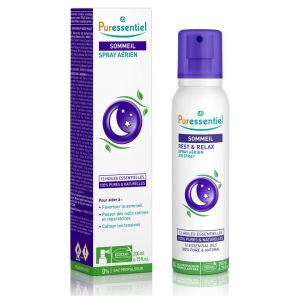 Spray Aérien Sommeil et Détente - 200 ml - Formule relaxante aux 12 huiles essentielles pures, favorise un sommeil réparateur et calme les tensions, purifie l’air pour une détente optimale