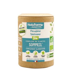 Sommeil Passiflore Valériane BIO  120 gélules