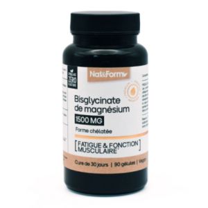 Bisglycinate de Magnésium Fatigue & Fonction musculaire Boite de 90 gélules