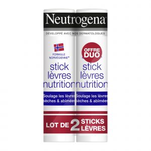 Duo stick lèvres nutrition 4,8g -50% sur le second