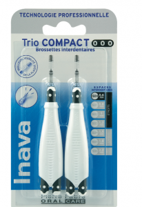 Trio compact 0/0/0 étroit blister 2 manches + 6 têtes