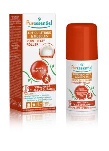 Pure Heat - Roller articulations et muscles aux 14 Huiles Essentielles Dispositif médical - Effet Chauffant Naturel - Décontracte raideurs et tensions - Dos, bras, cuisses - 75 ml