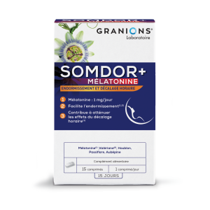 Somdor+ Mélatonine 1mg Boite de 15 comprimés 
