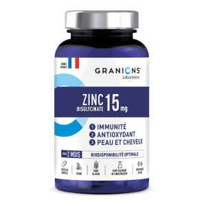 Zinc 15mg - Boite de 60 gélules végétales