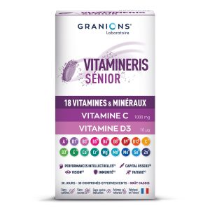 Vitamineris sénior 1000mg - Boite de 30 comprimés effervescents