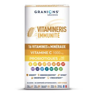 Vitamineris immunité 1000mg - Boite de 30 comprimés effervescents
