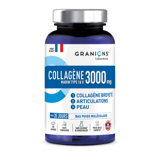 Collagène type I & II 3000mg - Boite de 80 comprimés