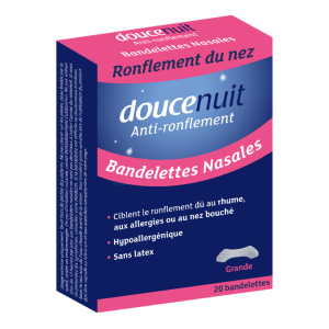 Bandelettes nasales anti ronflement grande taille - Boite de 20