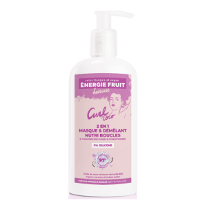 Masque 2 en 1 nourrissant cheveux bouclés et ondulés BIO - Flacon de 300ml
