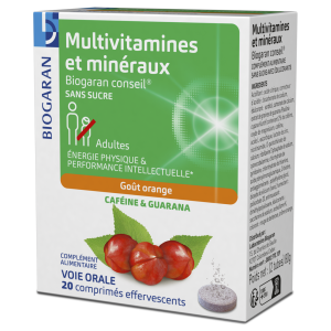 Multi-vitamines et minéraux - Boite de 20 comprimés effervescent